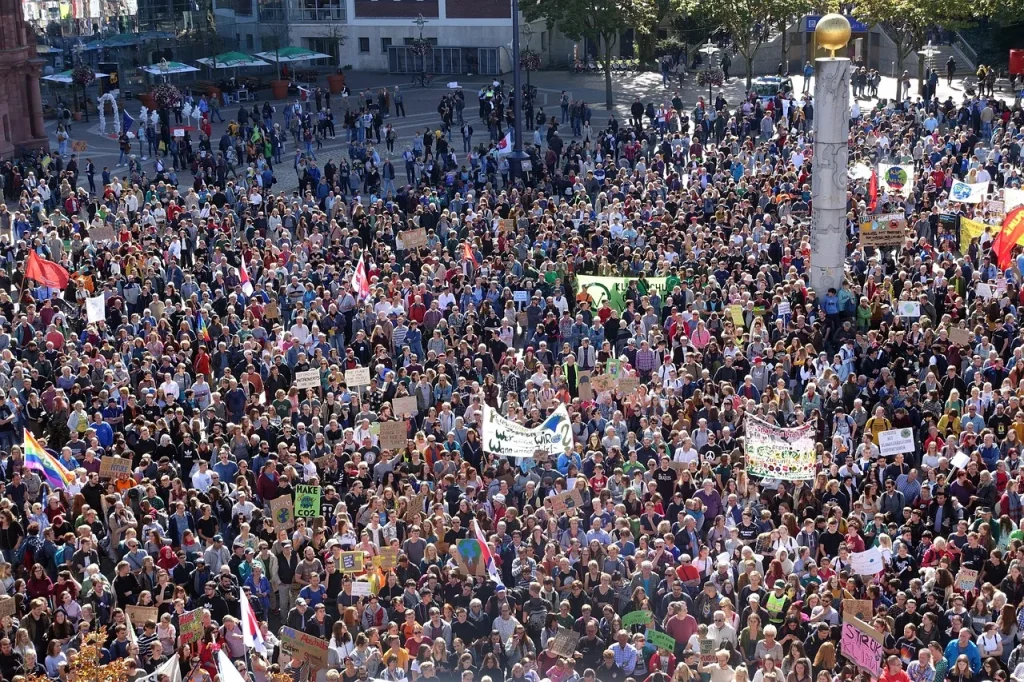 Demonstration im Traum