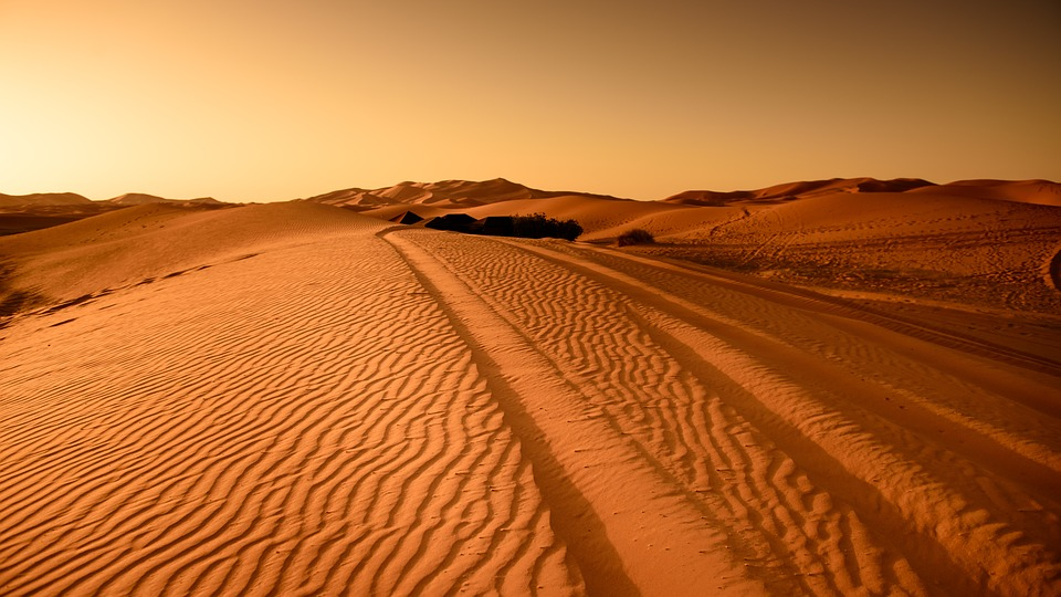 Dürre im Traum Sand wüßte